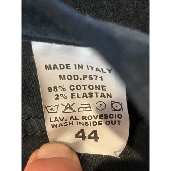 Vitamina Jeans Womens Jeans Straight Leg Deluxe Edition Mid Rise Black Size 44 - Picture 10 of 10